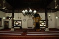 Interior of Masjid Kampung Hulu in Malacca, Malaysia Royalty Free Stock Photo